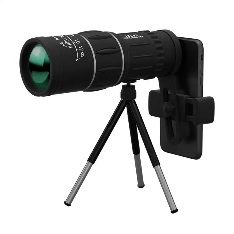 16X52 Monocular Telescope High-Power Dual Focus Optical Zoom Scope High Magnification Long Range Night Spyglass Telescope