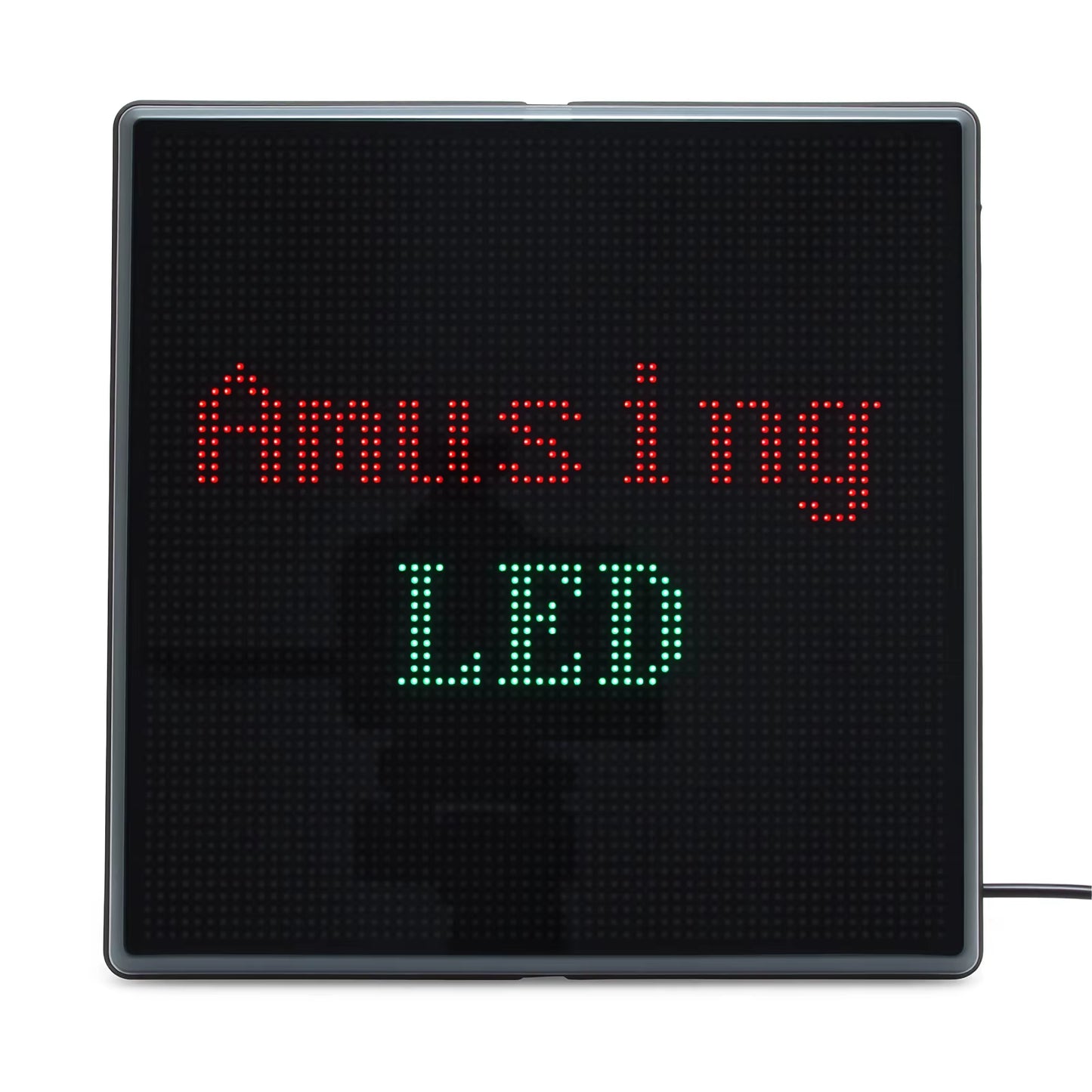 RGB LED Pixel Display Panel Lamp Programmable Art Light Creative Display Screen Night Lights for Gaming Anime Room Decoration