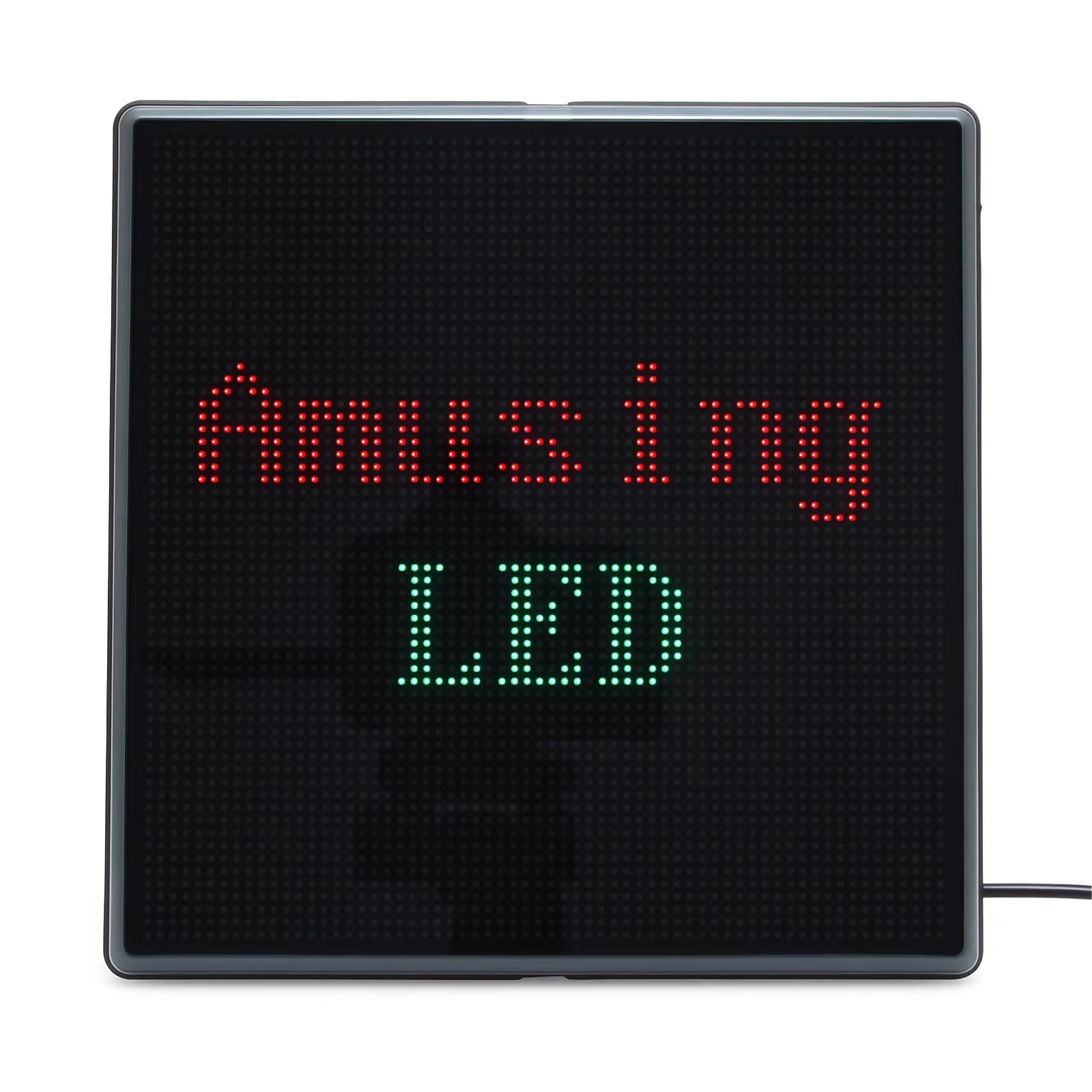 RGB LED Pixel Display Panel Lamp Programmable Art Light Creative Display Screen Night Lights for Gaming Anime Room Decoration