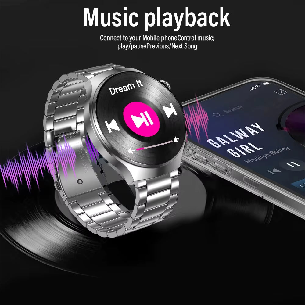 G.L Wear 2025 New Men'S Smart Watch HD Display Health Tracking Bluetooth Calling Voice Assistant Sports Smartwatch