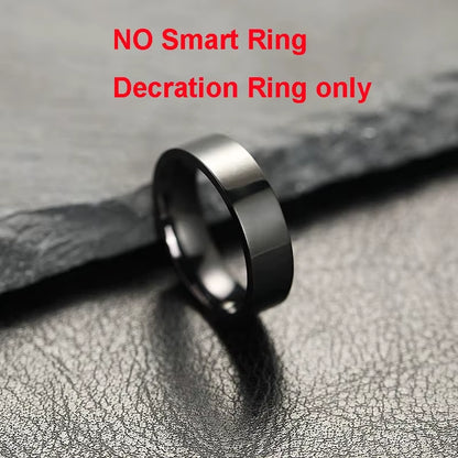 R09 Smart Ring Men Women with Charging Case,Heart Rate Blood Oxygen,Skin Temperature Monitor,5Atm Waterproof for Android Ios