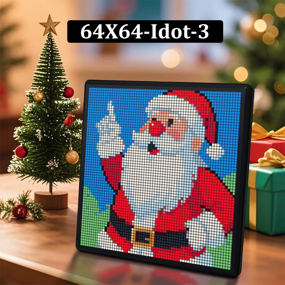 RGB LED Pixel Display Panel Lamp Programmable Art Light Creative Display Screen Night Lights for Gaming Anime Room Decoration