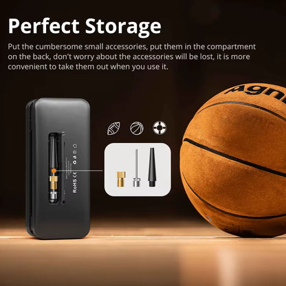 Rechargeable Air Pump Tire Inflator Portable Compressor Digital Cordless Car Tyre Inflator for Motocycle Bicycle Balls