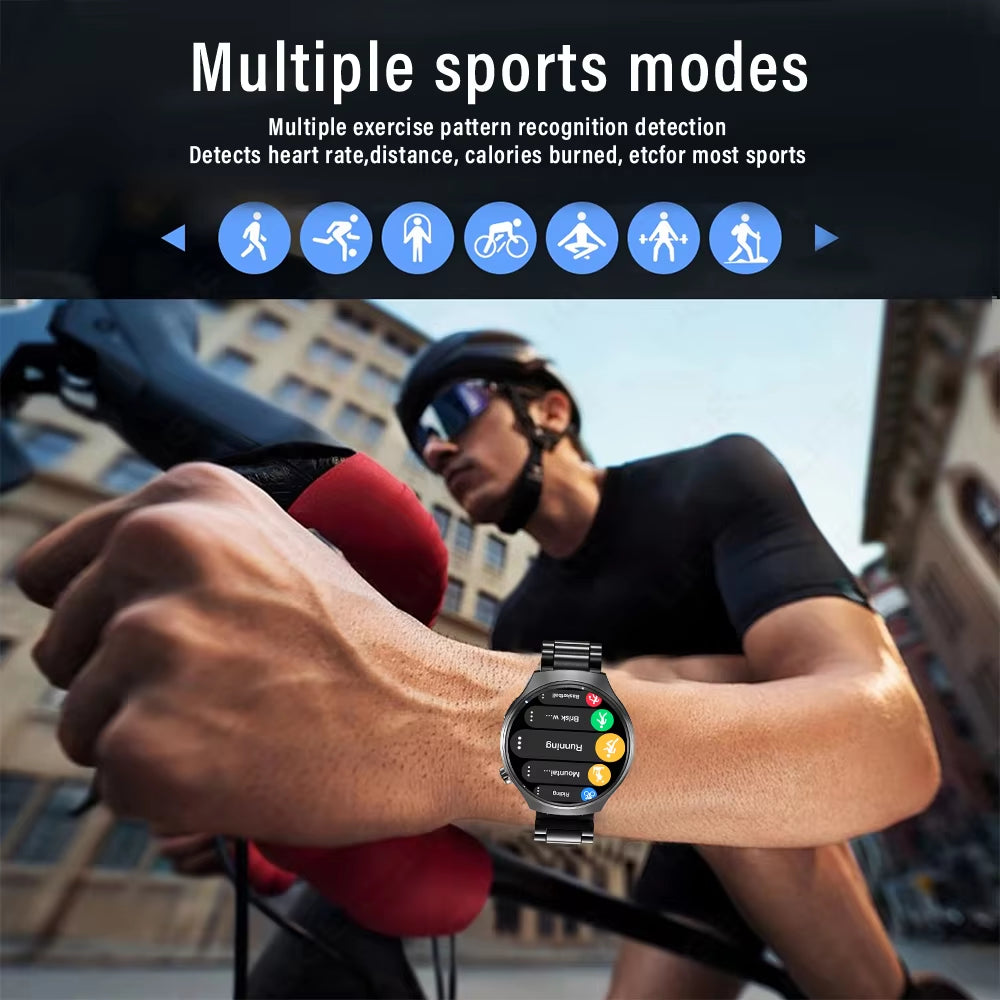 G.L Wear 2025 New Men'S Smart Watch HD Display Health Tracking Bluetooth Calling Voice Assistant Sports Smartwatch