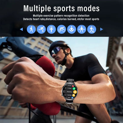 G.L Wear 2025 New Men'S Smart Watch HD Display Health Tracking Bluetooth Calling Voice Assistant Sports Smartwatch