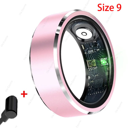 Ew Smart Fitness Ring with Gesture Control,Heart Rate,Blood Oxygen,Blood Pressuresleep,Steps,Distance,Calories for Android IOS