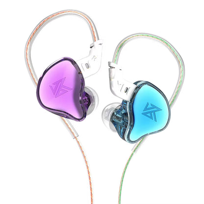 EDC Earphones 1 Dynamic HIFI Bass Earbuds in Ear Monitor Headphones Sport Noise Cancelling Headse