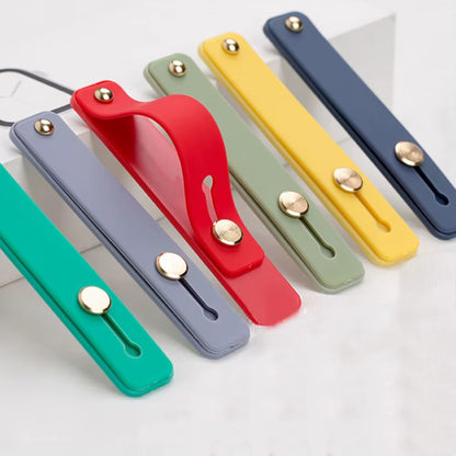 Wrist Band Hand Band Finger Grip Mobile Phone Holder Stand Push Pull  Plain Color Phone Socket Holder for Iphone Xiaomi