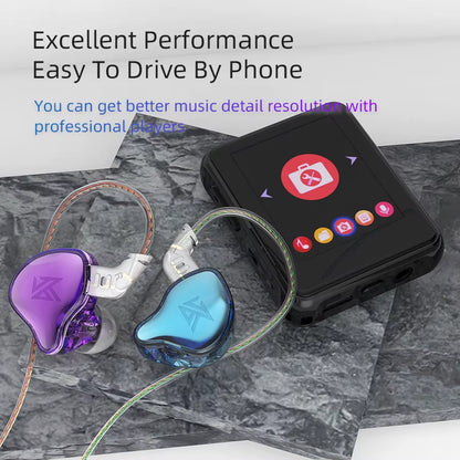 EDC Earphones 1 Dynamic HIFI Bass Earbuds in Ear Monitor Headphones Sport Noise Cancelling Headse