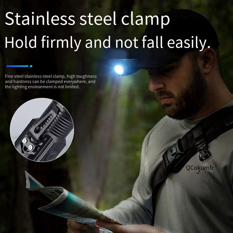 New Ultra Powerful Flashlight 3 Core LED Mini Tactical Flashlight Rechargeable High Power LED Torch Metal Pen Clip Hand Lamp
