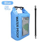 2L/5L PVC Swimming Waterproof Bag,Mobile Phone Waterproof Dry Bag for Trekking Drifting Rafting Surfing Boating Storage Bag
