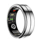 R04 Smart Ring Multifunction 5ATM Waterproof Ring Health Manager Sleep Monitor Heart Rate Blood Oxygen Monitoring for Men Women