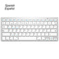 Portable Spanish Bluetooth Keyboard Light Slim Wireless Keyboard Teclado for Mac Ipad Iphone Ios Android Windows Smart TV