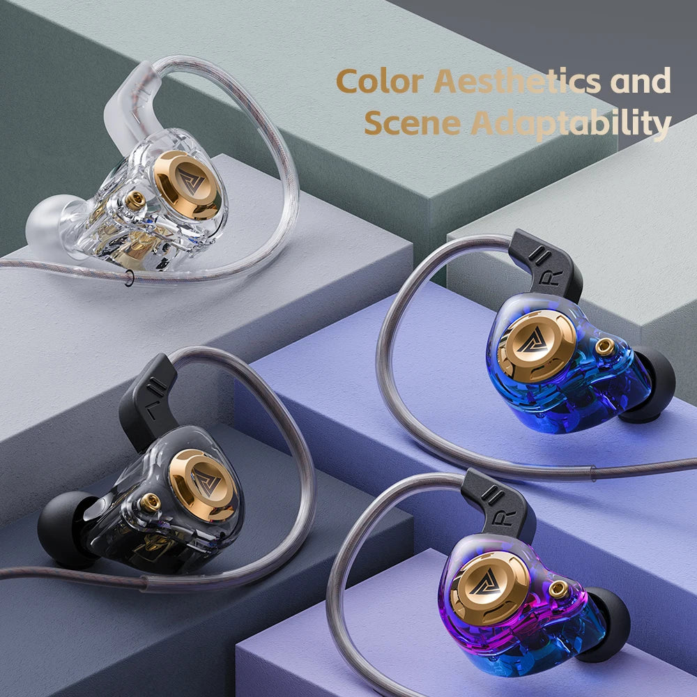 Original QKZ AK6 SRS Driver Hifi Wired Earphone Race Sport Headphone Bass Stereo Headset Music Earbuds 3.5MM in Ear with Mic