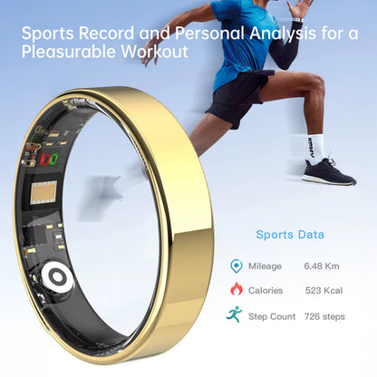 2025 Hot Sale Smart Ring Gesture Brush Video Wireless Bluetooth Call Music Control 5ATM Waterproof Heart Rate Monitor for Men