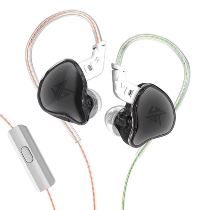 EDC Earphones 1 Dynamic HIFI Bass Earbuds in Ear Monitor Headphones Sport Noise Cancelling Headse