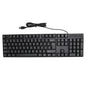 104 Keys USB Wired Keyboard English/Russian/Spanish/French Language Ergonomic Design Gaming Keyboard for Office Laptops Desktops