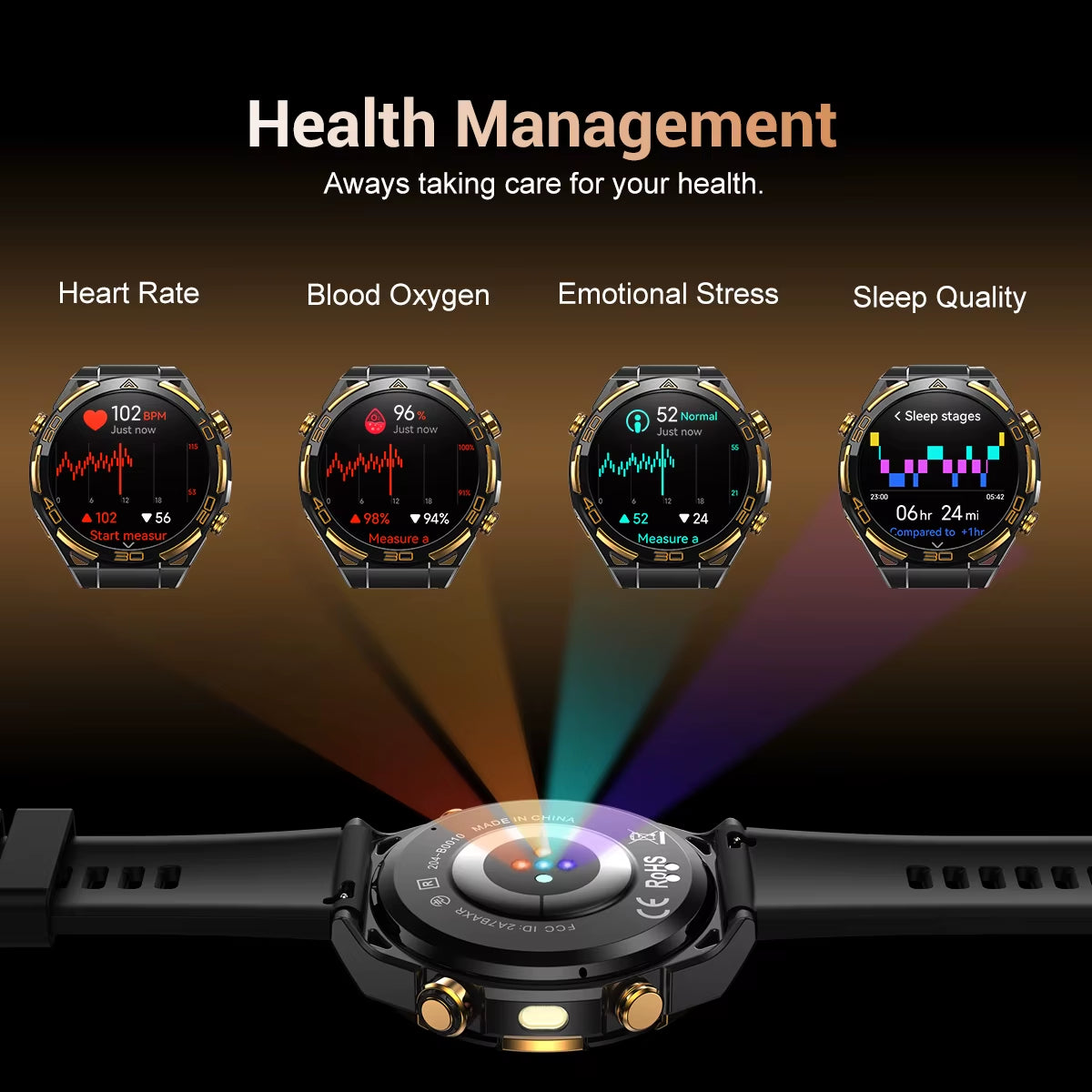 New  W90 Pro GPS Smart Watch 1.43" HD AMOLED Display, 900Mah/ 20Days Standby Bluetooth Waterproof Sport Watch for Men