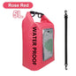 2L/5L PVC Swimming Waterproof Bag,Mobile Phone Waterproof Dry Bag for Trekking Drifting Rafting Surfing Boating Storage Bag