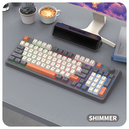 Russian Wireless Keyboard with Russian Layout Spanish Arabic Korean Keyboard Mouse Kit Bluetooth RGB Backlight Volume Knob K94