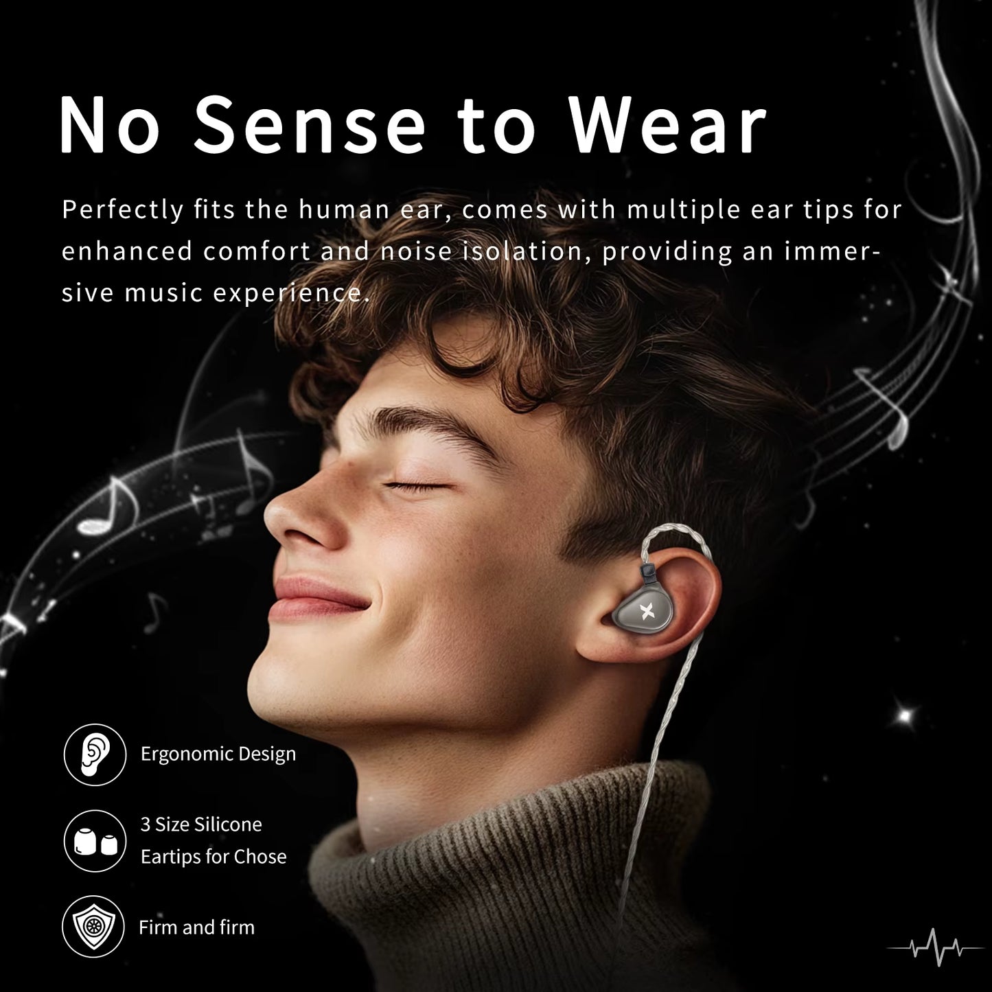 Titan X Hifi IEM Earphones Dual Magnetic Dynamic Driver Metal Alloy Housing 3.5Mm/Typec Mic Earbuds for Audiophile Gaming