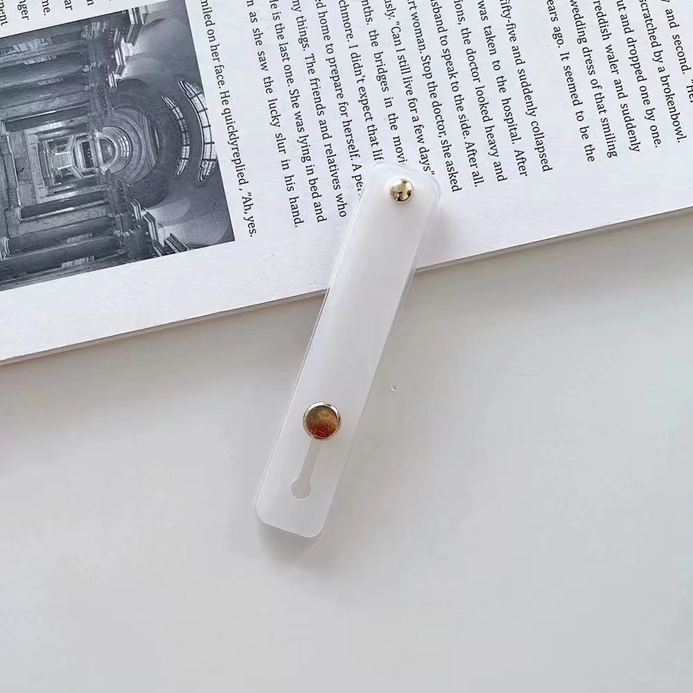 Wrist Band Hand Band Finger Grip Mobile Phone Holder Stand Push Pull  Plain Color Phone Socket Holder for Iphone Xiaomi