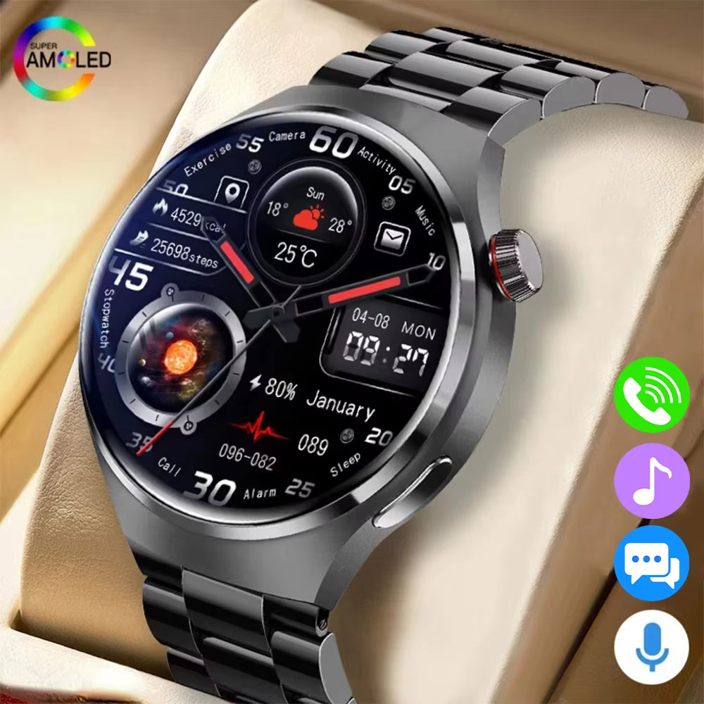 G.L Wear 2025 New Men'S Smart Watch HD Display Health Tracking Bluetooth Calling Voice Assistant Sports Smartwatch